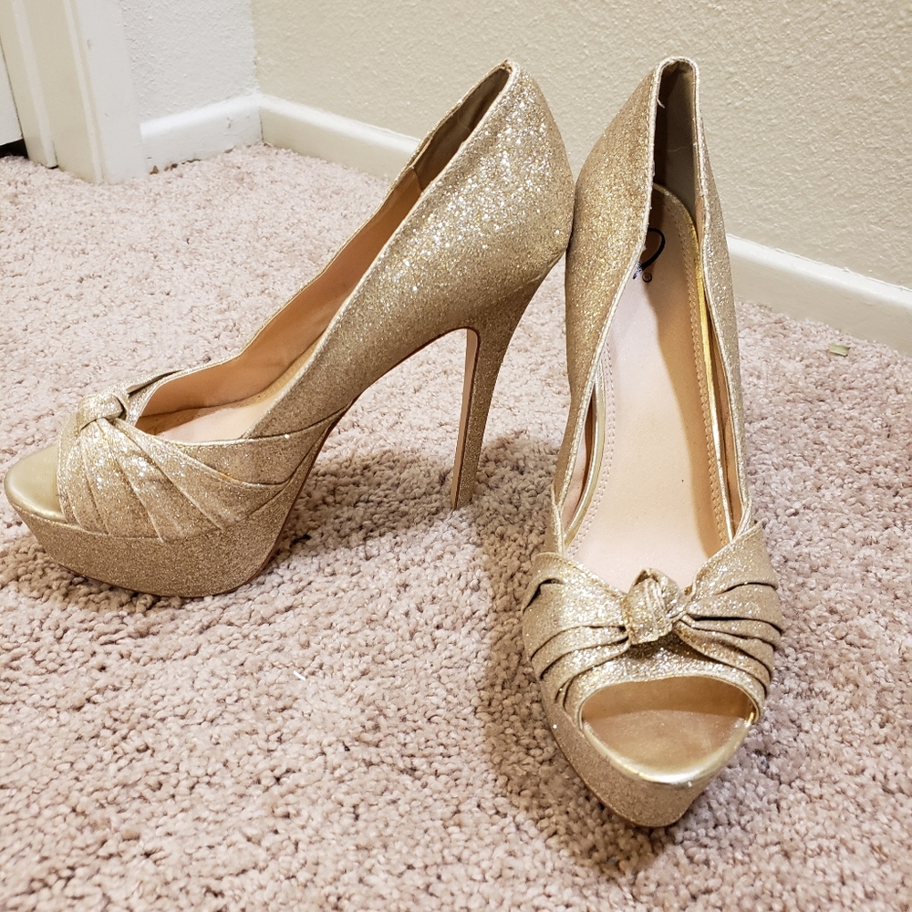 Gold heels